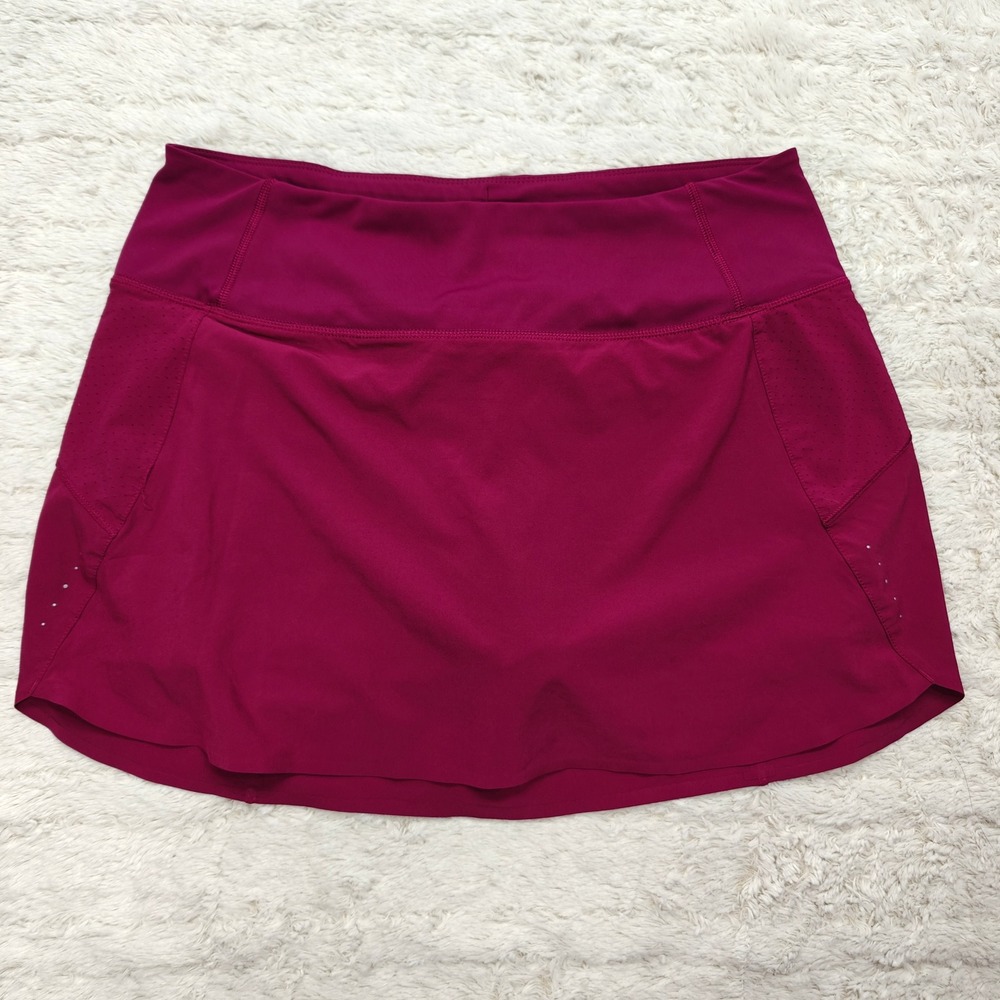 Athleta Skort Womens‎ M Red Tennis Running Golf Pickleball Activewear Gorpcore